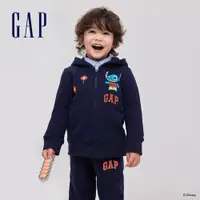 在飛比找蝦皮商城優惠-Gap 男幼童裝 Gap x 史迪奇聯名 Logo印花刷毛連