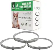 Dog Tick Control | Adjustable Natural Waterproof Tick Collars - Pet Health Supplies for Daily Use Walking Travel Puppy Care Friends Family Home