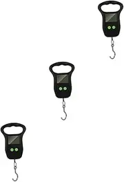 [BESPORTBLE] 2pcs Portable Scale Travel Scale for Body Weight Portable Bag Weighing Scale Bag Weight Scale Fishing Scale Ceramic Hamster Hide Hand Scale Liquid Crystal Kitchen Scale Steel