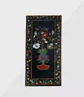 3'x2' black Marble coffee center Table Top Gemstone Inlay Wall Panel decor