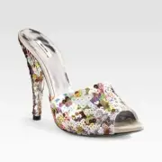 MIU MIU ICONIC MULTI COLOR PALETTS MULES WEDDING SANDALS SLIDES 39 I LOVE SHOES