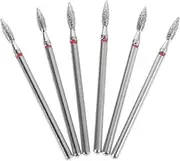 Ipetboom Nail Tools Cuticle Nail Drill Bits Set 6pcs Manicure Drill Bits for Polishing Removal for