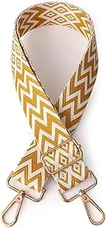Bag Straps Strap Adjustable Women Wide Bag Nylon Shoulder Bag Belt Strap Accessories Replacement Strap Handbag Strap Chain Bag Strap Straps for Bags, Yellow, One Size