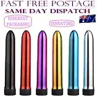 Vibrating Bullet 7Inch Smooth Dildo Vibrator Adult Sex Toy Massager Wand Women's
