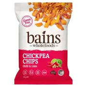 Bains Wholefoods Chickpea Chips Chilli & Lime 100g (Pack of 12)