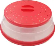 Collapsible Microwave Splatter Cover Vented Microwave Food Cover,Dishwasher Safe,BPA-Free Silicone & Plastic