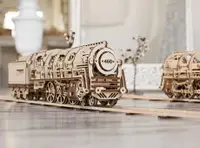 在飛比找有閑購物優惠-Ugears–自我推進模型 Locomotive 蒸汽火車頭