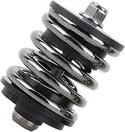 Xuanqingyi Store Bicycle Suspension Rear Shock Shocks Compatible With Brompton Compatible With 3Sixty Folding Bike Titanium Screw Rod Spring Loaded Shock Absorber(Gy)