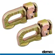2Pcs Anchor Track Double Stud Fitting Lashing Tie Down point BS 6000 lbs 2750 kg