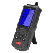 Air Quality Tester Co2 Tvoc Meter Temperature Humidity Measuring Device Carbon Dioxide Monitor wit Black