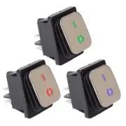illuminated 230V Stainless Steel Rocker Switch DPST 30A