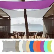 8'X10' Rectangle Sun Shade Sail UV Block Canopy Cover Garden Pool Outdoor