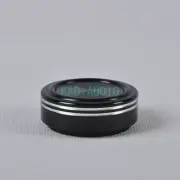1PC Black Double Silver Line 44x17mm Aluminum Feet for Audio PreAmplifier