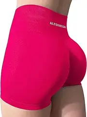 [ALTERWEGAL] Amplify Seamless Scrunch Workout Shorts Intensify Women's Yoga High Waist Athletic Gym Running Sports Fitness