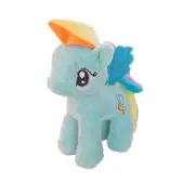 Little Pony Rainbow Plush Soft Kids Hug Stuff Toy 22cm Toy Doll Gift blue