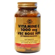 Solgar Vitamin C 1000mg with Rose Hips Immune Defenses 100 Tablets