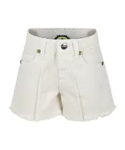 frayed denim shorts 14Y White