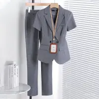 在飛比找蝦皮商城精選優惠-【S-4XL】西裝套裝 夏季西裝 灰色西裝 高級感西裝 套裝