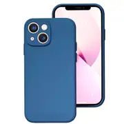 MCC iPhone 15 Plus Soft Liquid Silicone Shockproof Case Cover Apple 15Plus [Dark Blue]