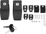 10.4 X 4.7cm Anti Theft Car Hood Latch Lock Kit Assembly with Keys for Wrangler JK Unlimited 2007-2017