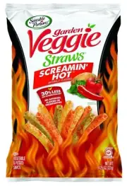 Sensible Portions Garden Veggie Straws SCREAMIN' HOT 4.25 oz (Pack of 1)