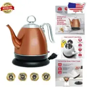 304 Stainless Steel Copper Kettle: Fast Heating, 32 oz Cordless Design
