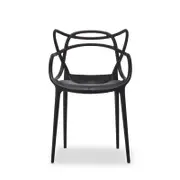 Replica Set of 4 Black Philippe Starck Masters Dining Chairs