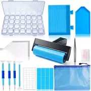 56pcs 5D Diamond Painting Tools, Diamond Painting Accessories with 28 blue