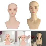 Mannequin Head Female Bald Mannequin Head Display Rack Professional Wig Display
