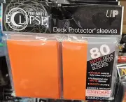 ORANGE ULTRA PRO ECLIPSE PRO MATTE DECK PROTECTOR/SLEEVES (STANDARD SIZE) 80ct