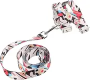 WOONEKY Dog Cat Harness Leash Outdoor Cat Leash Kitten Puppy Traction Rope Sturdy and Flexible for Safe Walks