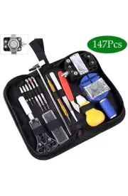 147PC Pro Watch Repair Tool Kit Case Opener Spring Bar Remover Watchmaker Screw