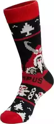 Costume Agent Krampus Holiday Cheer Festive Pattern Novelty Ugly Christmas Socks