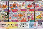 Fashion Angels 100% Extra Small Mini Clay Kit Super Set, Air Dry Clay/Tiny Food Clay Kit