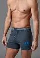 Anthracite Printed Combed Cotton Men Boxer