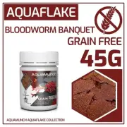 AquaMunch AquaFlake Fish Food - Bloodworm Banquet (Flake) L(FR8)