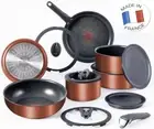 Tefal Ingenio Induction Platinum 14 Piece Cookware Set Copper Peach