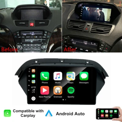 9" Android 12.0 Stereo Radio GPS Wifi For 2007-2013 Honda Acura MDX with Carplay
