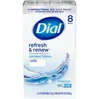 Antibacterial Bar Soap, Refresh & Renew, White, 4 oz, 8 Bars