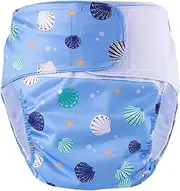 Amagogo Adult Diaper Nappy Cover, Incontinence Underwear Washable Leakproof Leakproof Diaper Pants Reusable for Elderly Women Men,