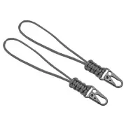 Wrist Lanyard with Sling Clip, 2 Pcs Badge Cord Keychain Metal Clasp, Gray