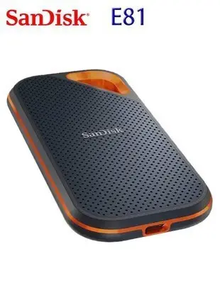 喬格電腦 SanDisk E81 4TB Extreme Pro Portable SSD  行動固態硬碟