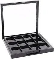 12 Grids Empty Eyeshadow Palette DIY Eyeshadow Makeup Palette Lipstick Container Empty Makeup Storage Box for Blush Lipstick