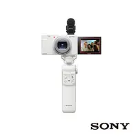 在飛比找全國電子優惠-SONY 數位相機 ZV-1M2白+手把+電池組合 ZV-1