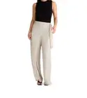 Brave & True Women's XL Champagne Sequined Mae Wrap Wide Leg Pant RRP$112