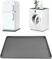 Mini Fridge Silicone Mat, 23.62x23.62in Washable Silicone Mini Fridge Drip Pan Tray Raised Edge Design Refrigerator Protector Mats Refrigerator Washing Machine Protective Pad
