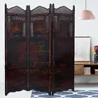 Wooden Room Partitions Room Dividers Screen Separator 3 Panels P1