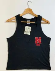 NWT Victoria’s Secret PINK 5TH & Ocean Nebraska Cornhuskers V-neck Tank Top, S