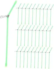 Generic 40Pcs Fishing Scale Connector Multi Functional Fishing Tools for Effortless Weight Measurement Fork Design for Improved Efficiency and Simultaneous Tackle Connection Version