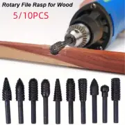 5PCS/10PCS 6mm Shank Rotary Burr Set Wood Rasp File Drill Bits Rotary Rasp Set f